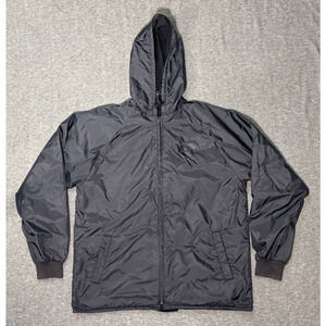 Santa Cruz Skateboards Jacket Black Full Zip Hooded Logo - Men's Size S